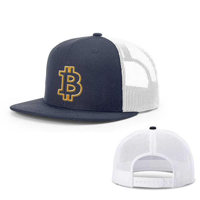 Snapback Flatbill / Navy and White / One Size