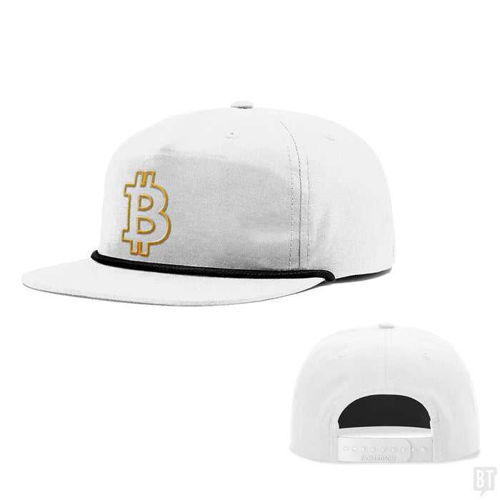 Snapback Rope Flatbill / White and Black / One Size