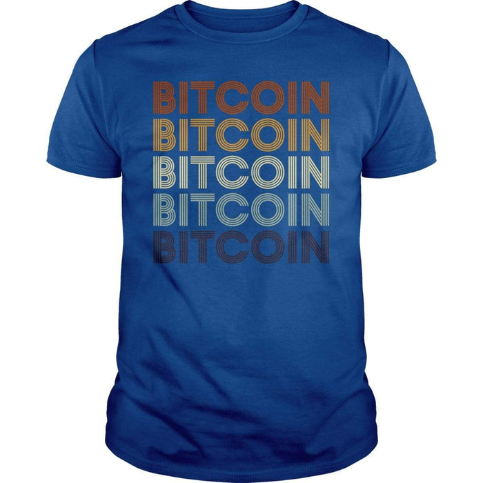 SunFrog-Busted BustedTees Classic Unisex / Royal Blue / S Bitcoin Retro