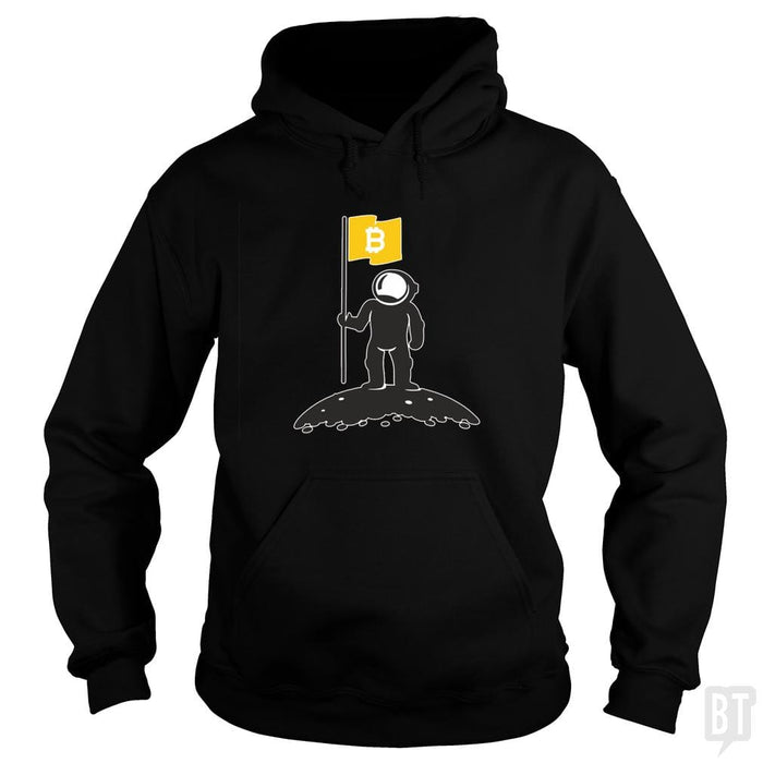 Bitcoin To The Moon Tee Bitcoin Shirt - BustedTees.com