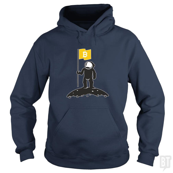 Bitcoin To The Moon Tee Bitcoin Shirt - BustedTees.com