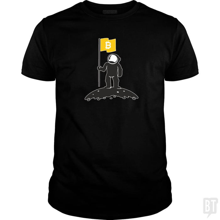 Bitcoin To The Moon Tee Bitcoin Shirt - BustedTees.com
