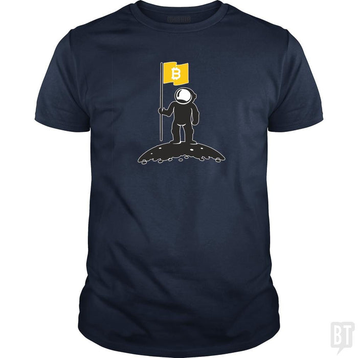 Bitcoin To The Moon Tee Bitcoin Shirt - BustedTees.com