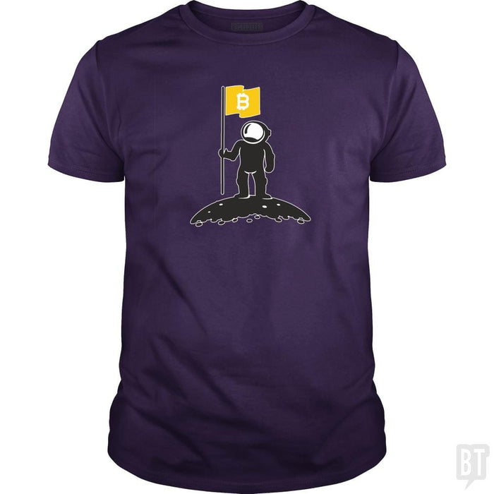 Bitcoin To The Moon Tee Bitcoin Shirt - BustedTees.com