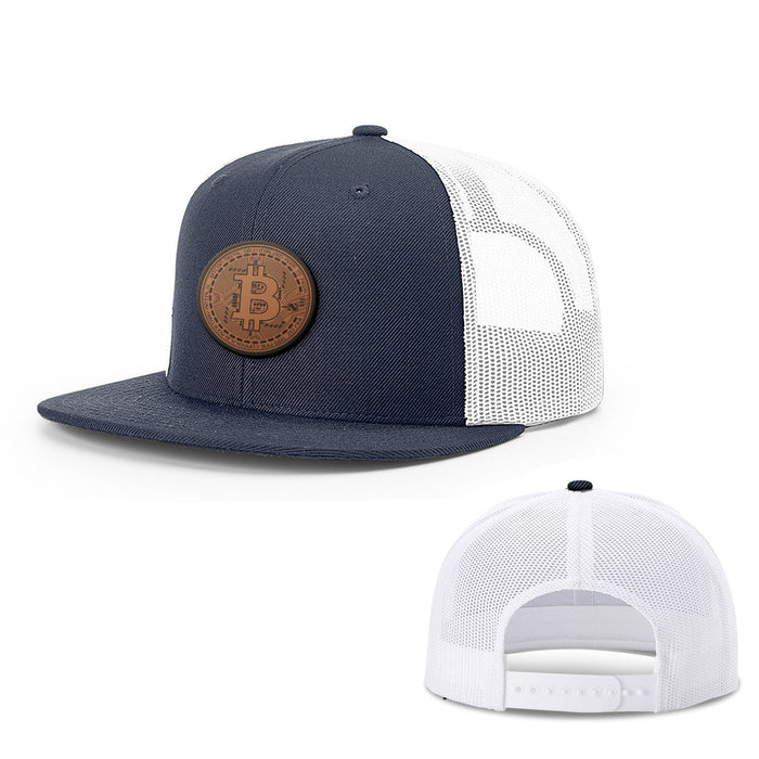 Snapback Flatbill / Navy and White / One Size