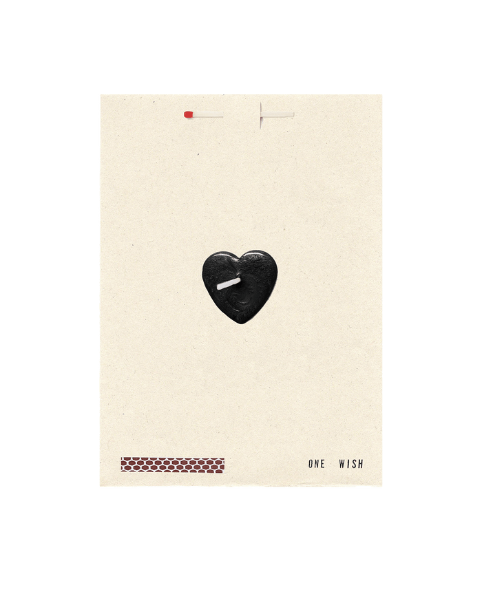 Veronica Beard Black Heart Wish Card Black