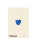Veronica Beard Blue Heart Wish Card Blue
