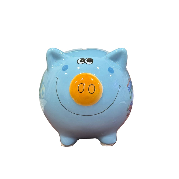 Blue Washington DC Piggy Bank