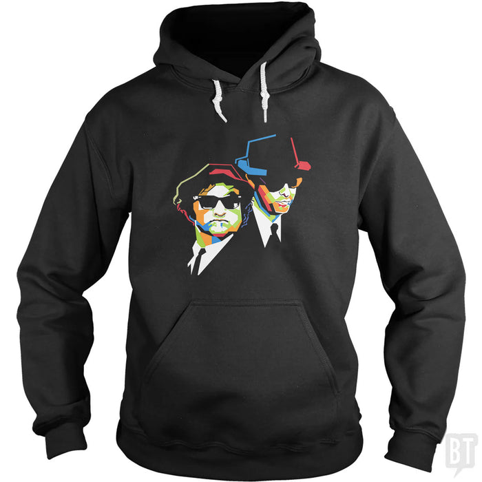 Blues Brothers Cubism Hoodie