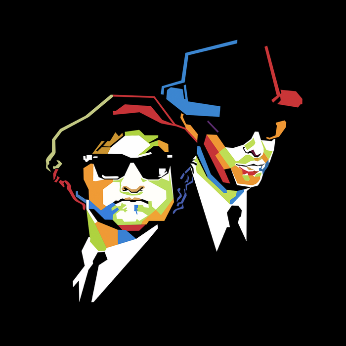 Blues Brothers Cubism Hoodie