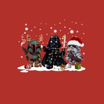 Boba Fett Darth Vader Stormtrooper Christmas Santa Hoodie