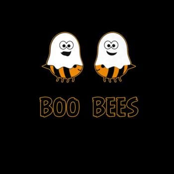 Boo Bees Halloween Ghosts and Bees Hoodie
