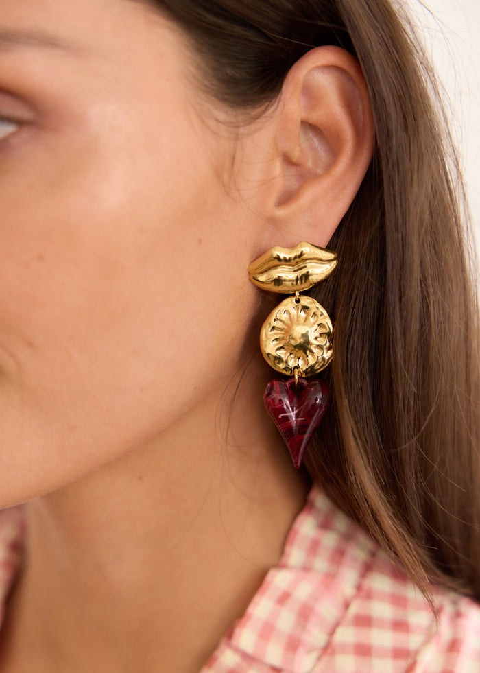 Boucles d'oreilles Lips