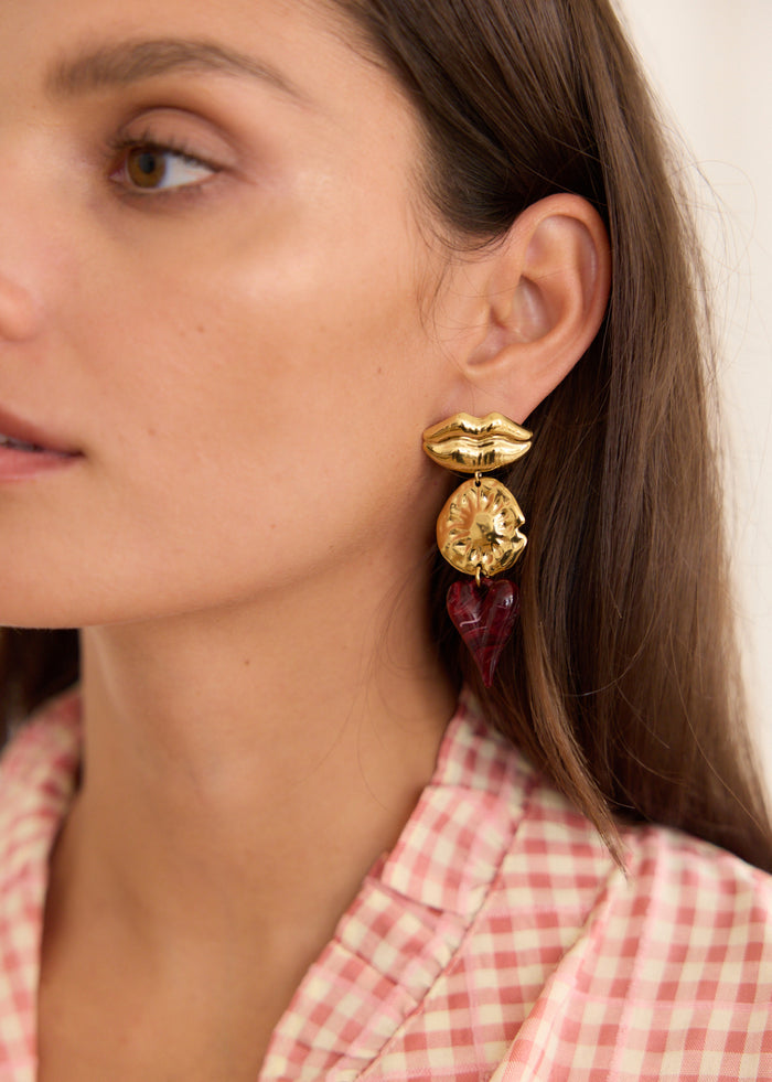 Boucles d'oreilles Lips