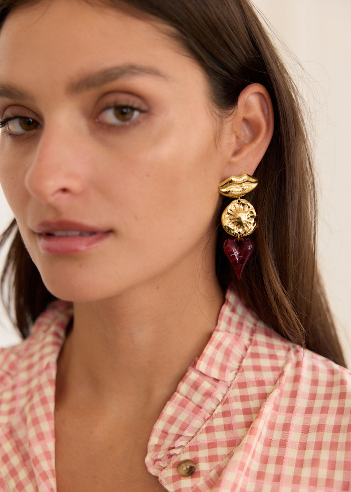 Boucles d'oreilles Lips