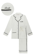 Bride Luxe Stretch Cotton Pajama Set - Pearl