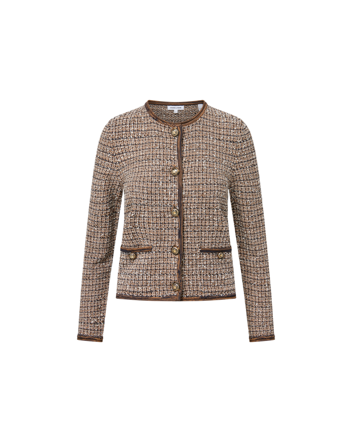 Veronica Beard Brisa Knit Jacket - Acorn Multi