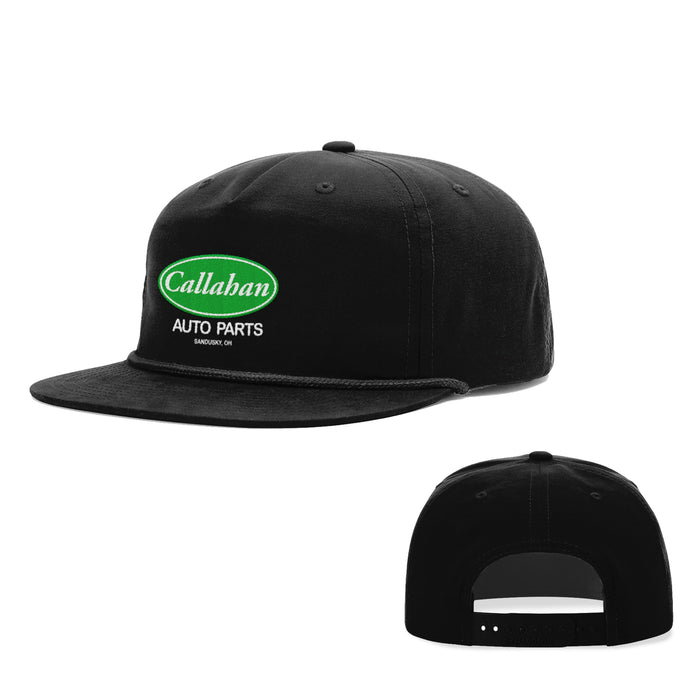Snapback Rope Flatbill / Full Black / One Size