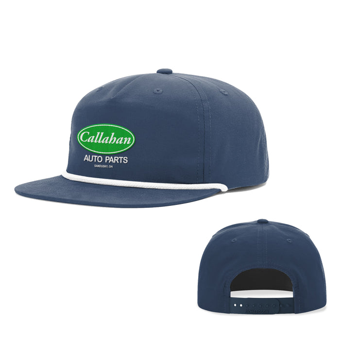 Snapback Rope Flatbill / Navy and White / One Size