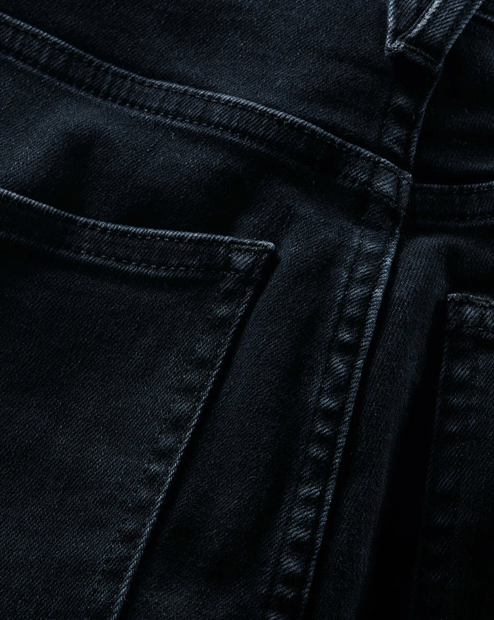 Veronica Beard Cameron Raw Hem Bootcut Jean - Dark Ink