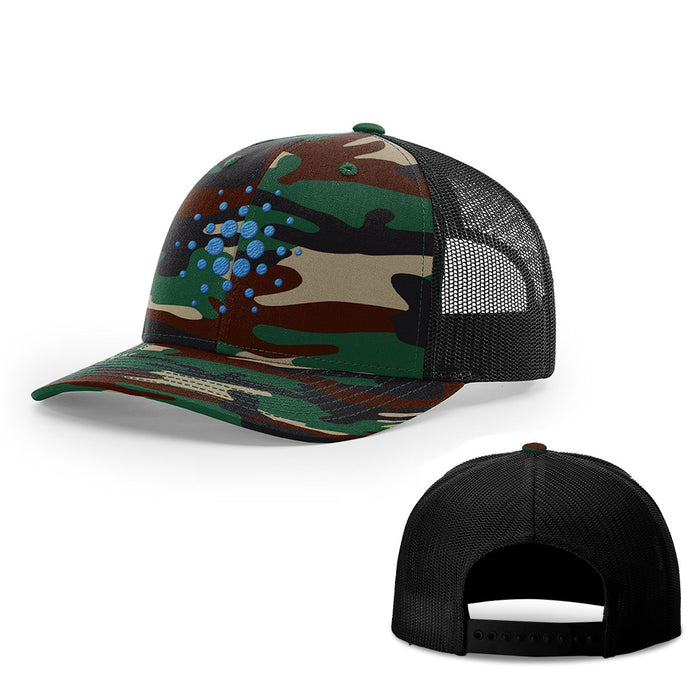 Snapback Trucker / Green Camo and Black / One Size