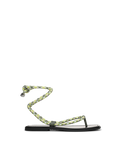 Veronica Beard Carmina Wrap Sandal - Lime Multi