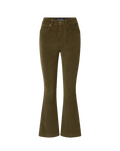 Veronica Beard Carson Corduroy Kick-Flare Pant - Cypress