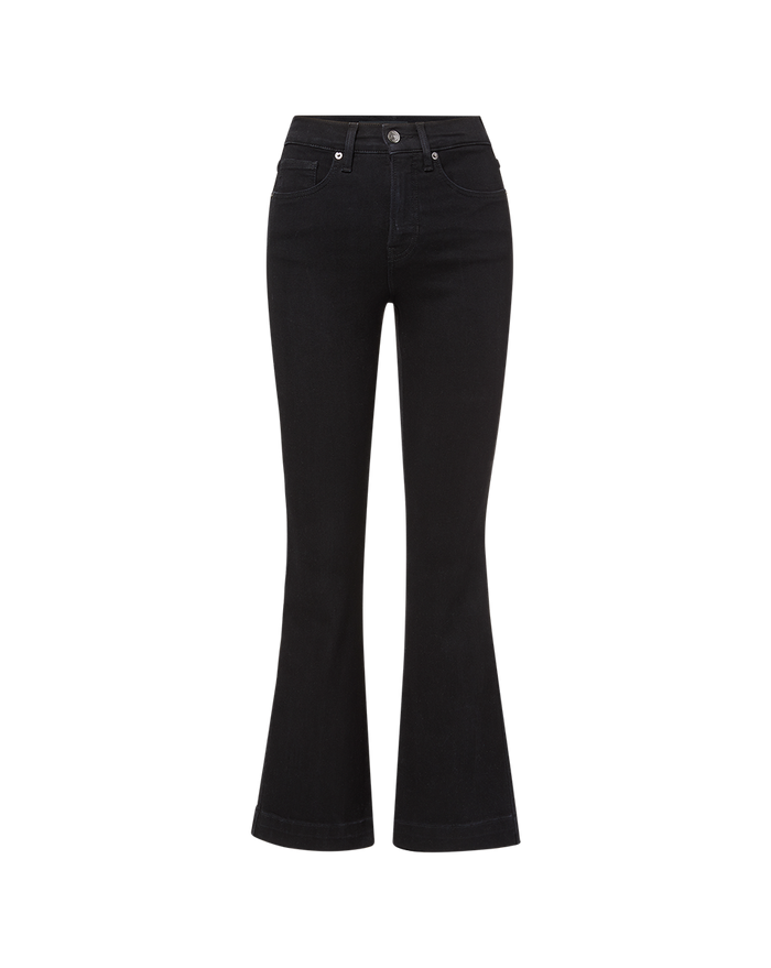 Veronica Beard Carson Kick-Flare Jean - Onyx