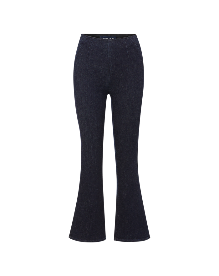 Veronica Beard Carson Off-Duty Kick-Flare Jean Oxford