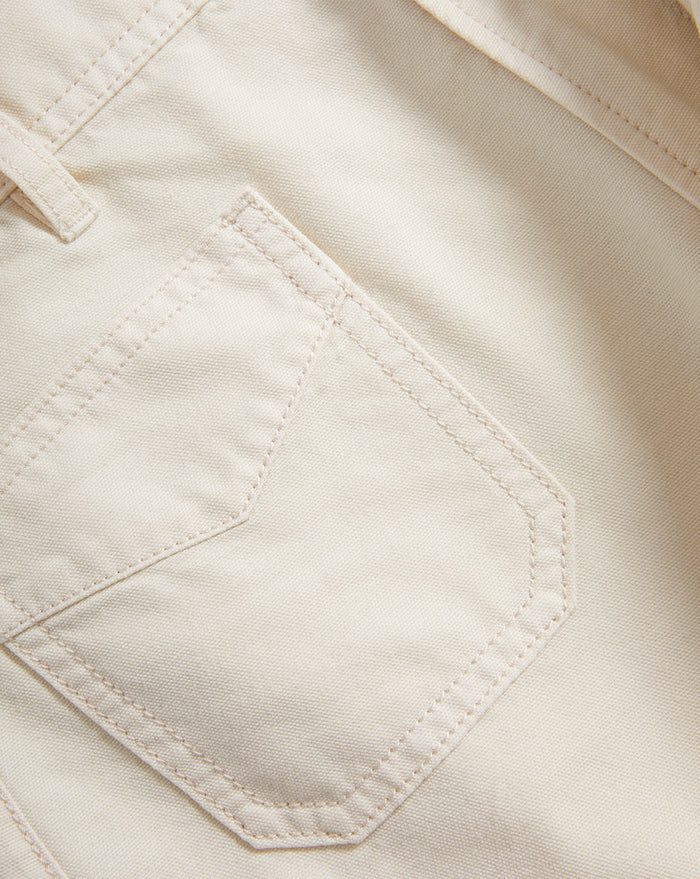 Veronica Beard Carter Canvas Short - Ecru