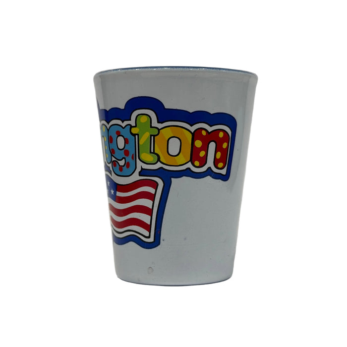 Cartoony Washington DC Shot Glass