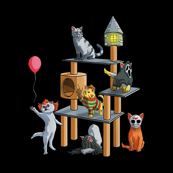Cat Horror Movies Hoodie