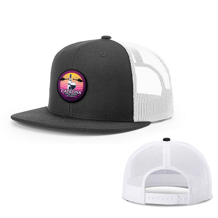 Snapback Flatbill / Black and White / One Size
