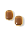 Veronica Beard Cat’s Eye Stone Earring Brown