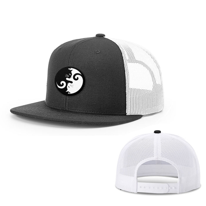 Snapback Flatbill / Black and White / One Size