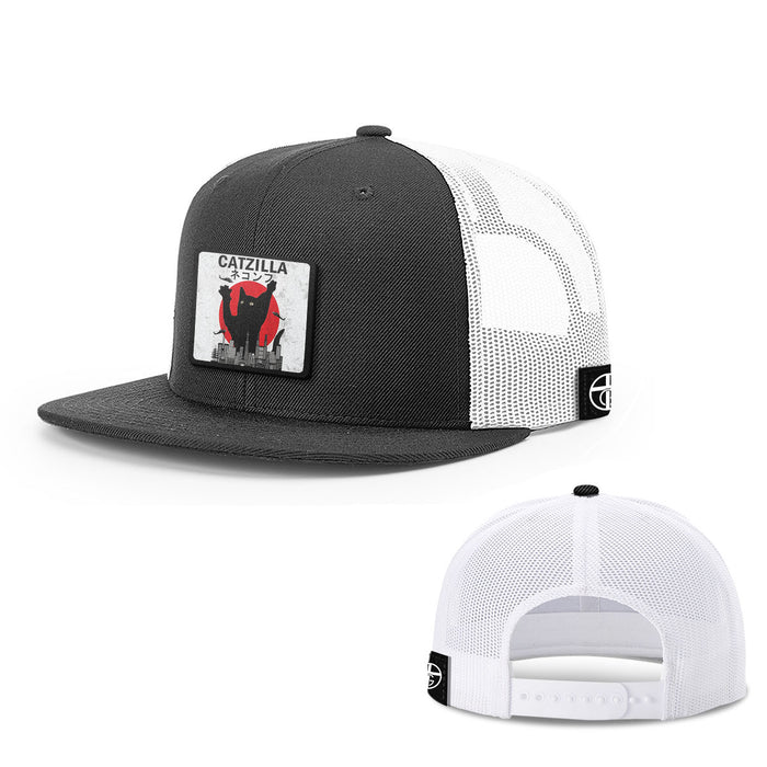 Snapback Flatbill / Black and White / One Size
