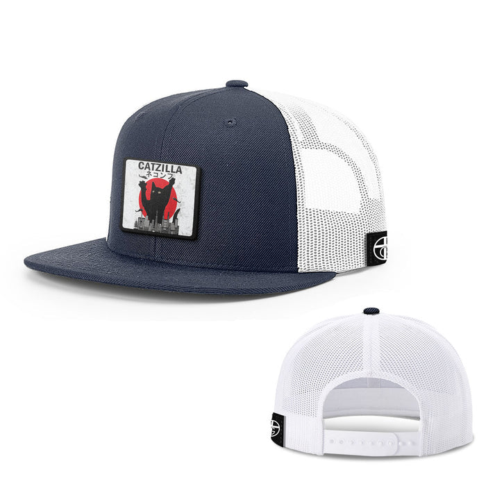 Snapback Flatbill / Navy and White / One Size