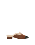 Veronica Beard Cecile Shearling Mule - Cedar