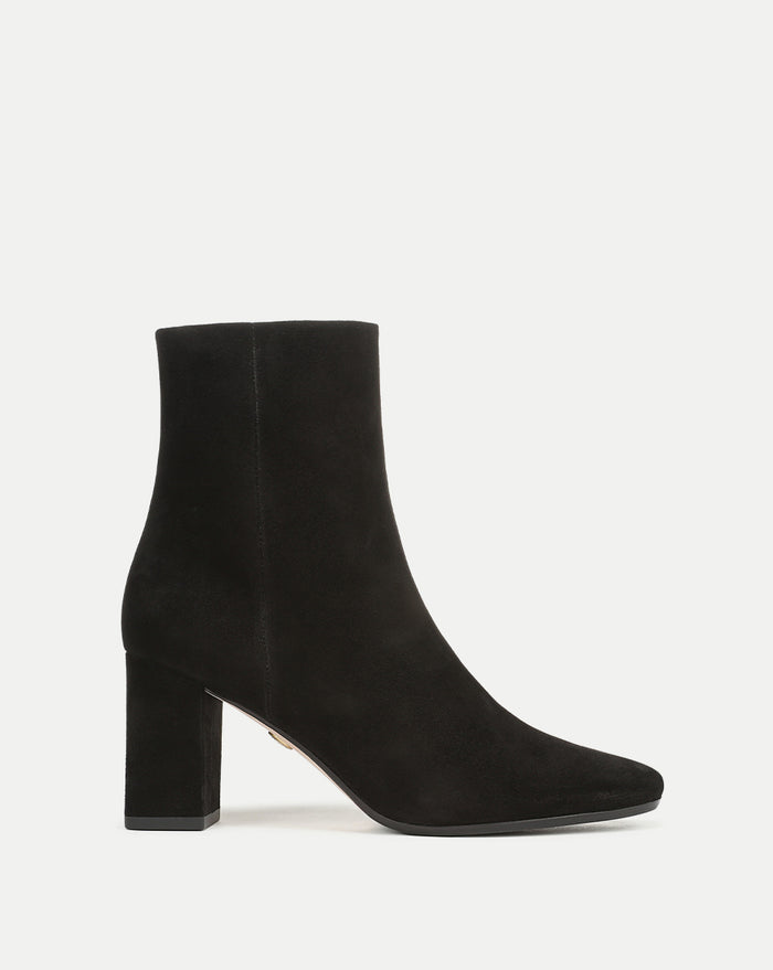 Veronica Beard Cera Suede Ankle Boot - Black