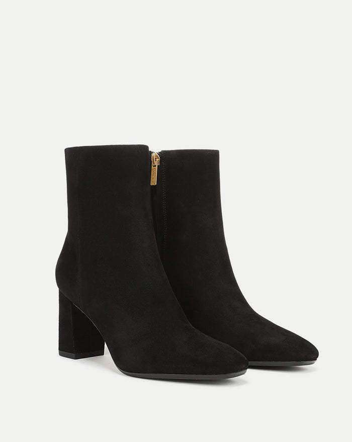 Veronica Beard Cera Suede Ankle Boot - Black