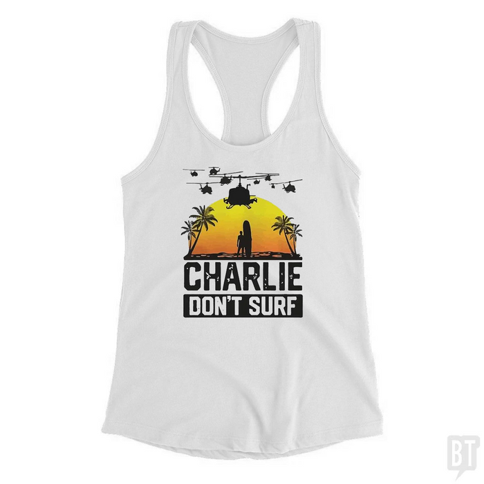 Charlie Don't Surf Summer Vacation Tank Top