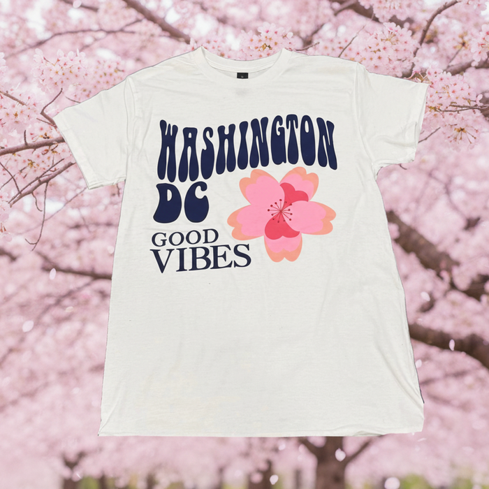 Cherry Blossom Good Vibes T-Shirt