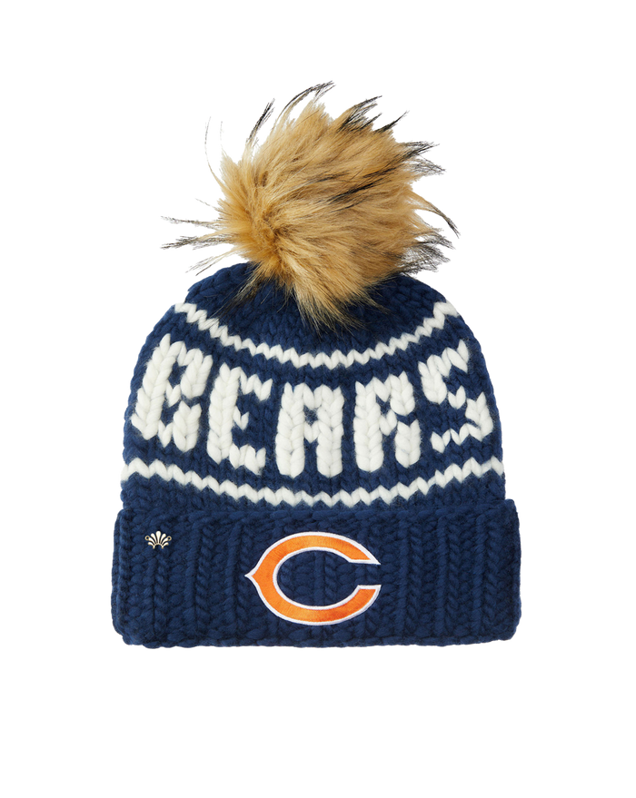 Veronica Beard Chicago Bears Beanie Navy