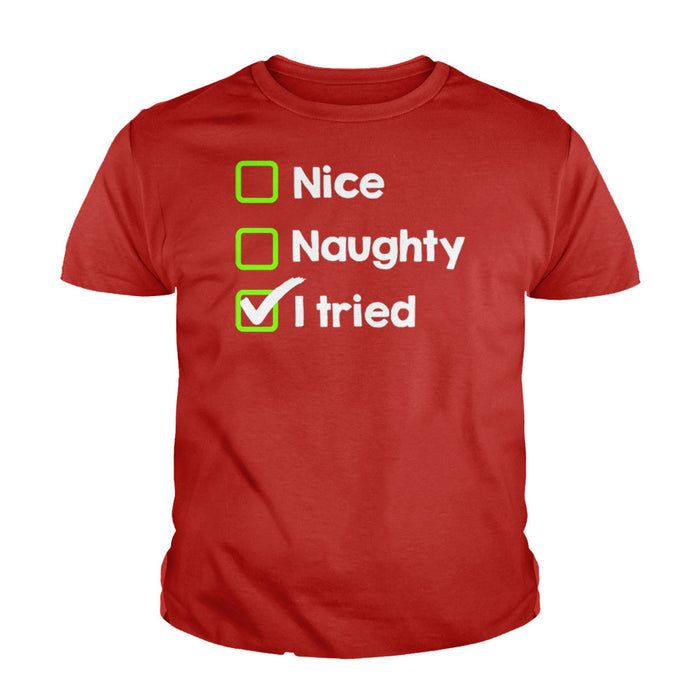 Christmas Effort Kids Shirt - BustedTees.com