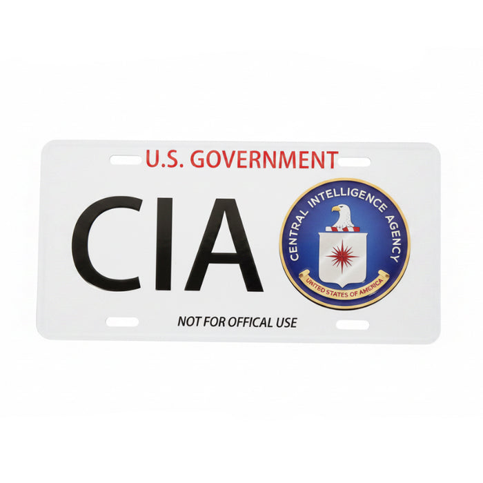 CIA Decorative License Plate