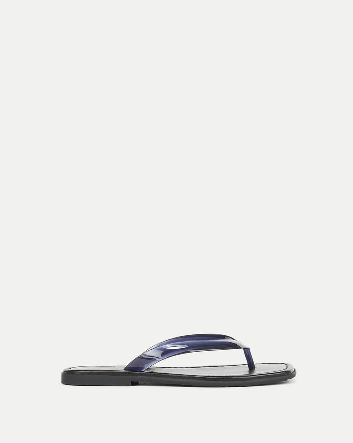 Veronica Beard Clea Jelly Flip-Flop Sandal - Navy