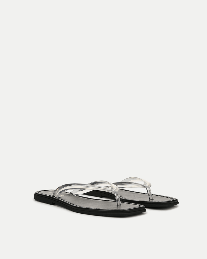 Veronica Beard Clea Jelly Flip-Flop Sandal - Clear