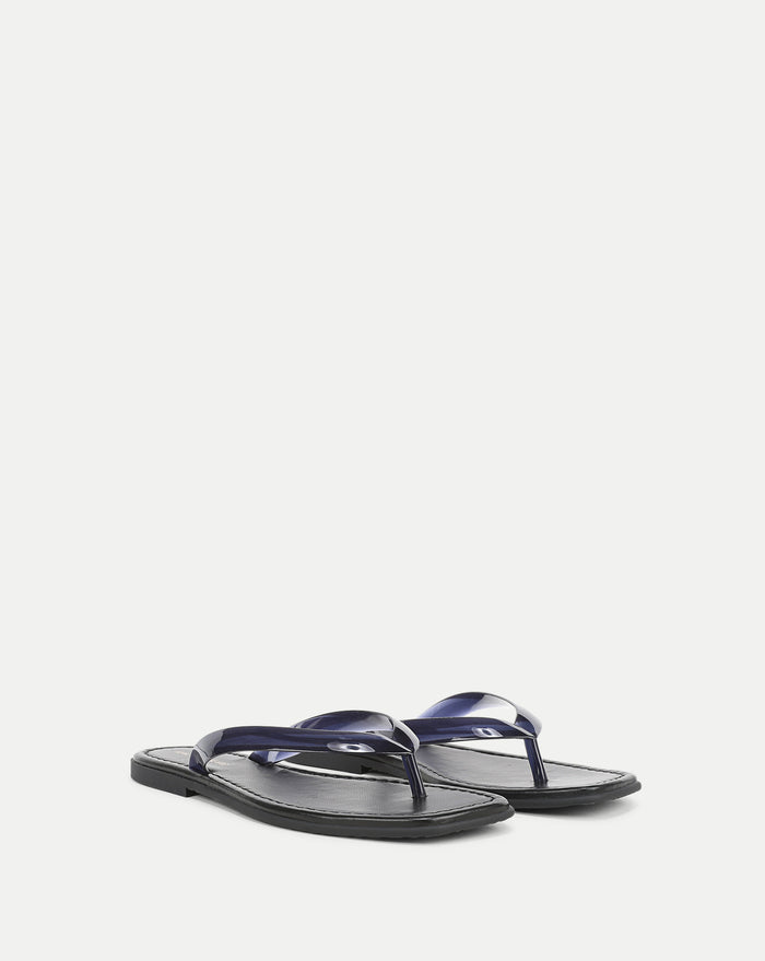 Veronica Beard Clea Jelly Flip-Flop Sandal - Navy