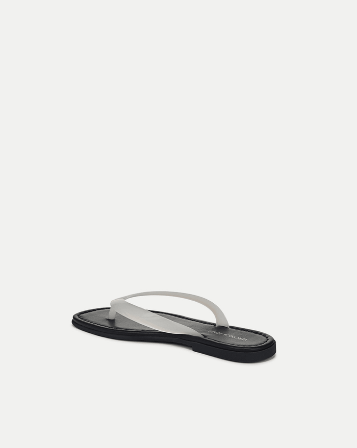 Veronica Beard Clea Jelly Flip-Flop Sandal - Coconut