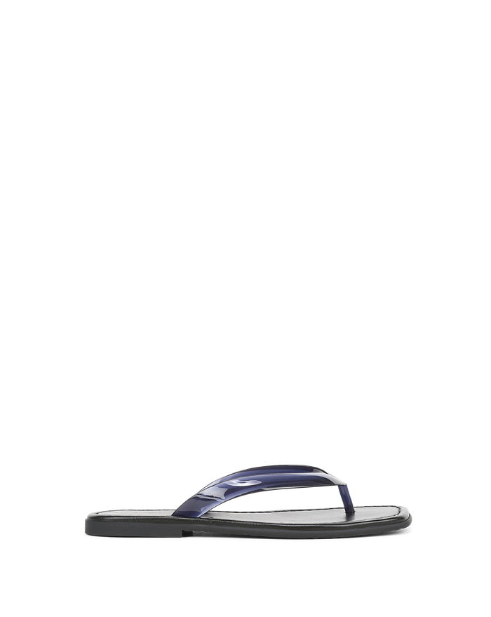 Veronica Beard Clea Jelly Flip-Flop Sandal - Navy